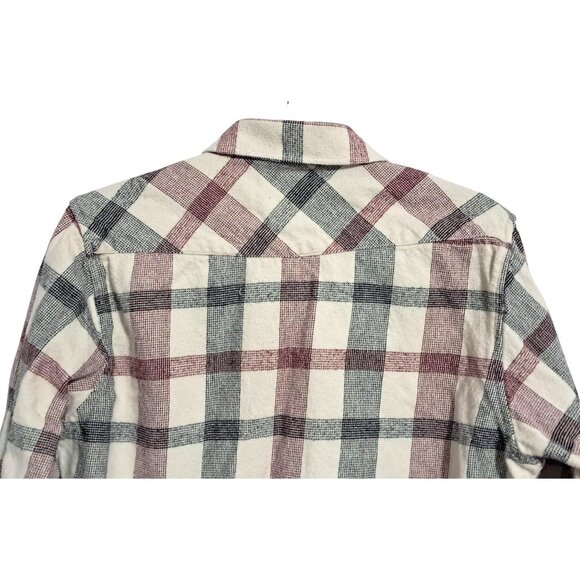 Vintage 90s Billabong Design Works Plaid Flannel Shirt Size M Surf Style - Picture 11 of 13